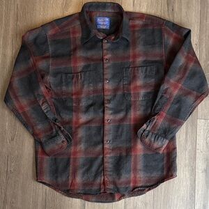 Pendleton Wool Plaid Button Down Long Sleeve